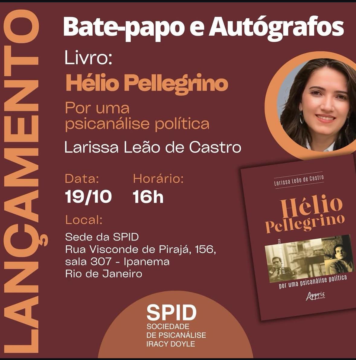 Lançamento do livro no Rio de Janeiro - Sede da SPID